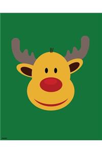 reindeer: 80 lined pages, 8 x 10, glossy cover