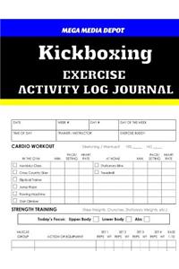 Kickboxing Exercise Activity Log Journal