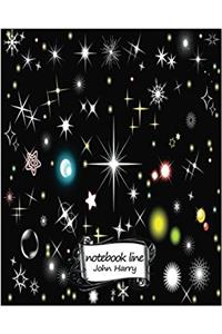 Notebook Line Dark Black Sky