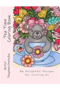 Tea Time Coloring Book