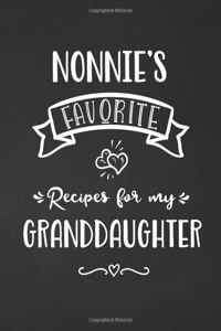 Nonnie's Favorite, Recipes for My Granddaughter