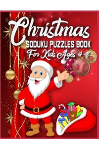 Christmas Soduku Puzzles Book For Kids Ages 4-8