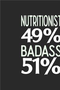 Nutrionist 49 % BADASS 51 %