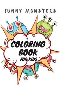 Funny Monsters Coloring Book for kids