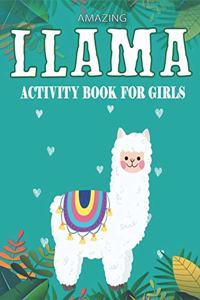 Amazing Llama Activity Book for Girls
