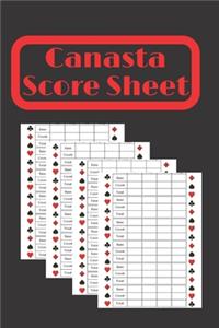 Canasta Score Sheets