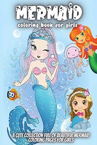 Mermaid Coloring Book For Girls
