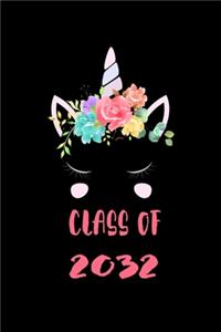 Class of 2032 Unicorn Notebook