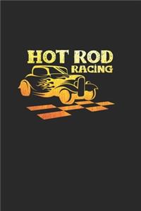 hot rod racing: 6x9 HotRods - blank with numbers paper - notebook - notes