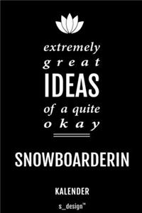Kalender für Snowboarder / Snowboarderin