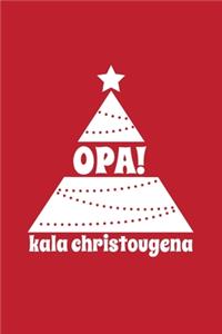 OPA! Kala Christougena Notebook (Red Cover)
