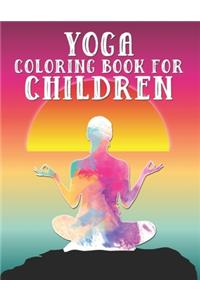 yoga coloring book for children