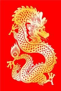 2020 Weekly Planner Dragon Red Gold Chinese Zodiac 134 Pages