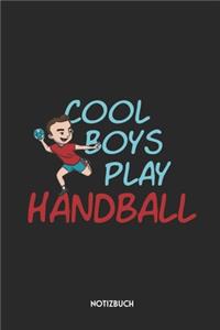 Cool Boys Play Handball Notizbuch