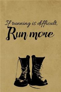 If Running Is Difficult Run More