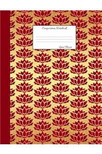 Lotus Flower Composition Notebook