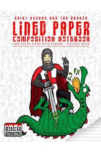 Saint George and the Dragon - Lined Paper Composition Notebook
