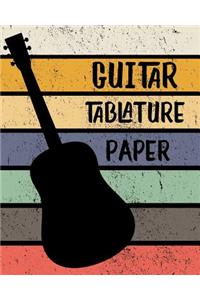 Guitar Tablature Paper
