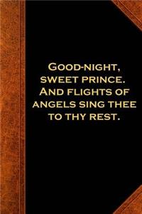 2019 Weekly Planner Shakespeare Quote Good Night Sweet Prince 134 Pages