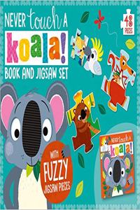 Never Touch a Koala Book and Touch and Feel Jigsaw Boxset
