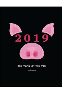 2019 the Year of the Pig Notebook