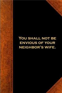 2019 Weekly Planner Religious Modern Wording 9th Commandment Vintage Style