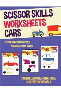 Scissor Skills Worksheets (Cars)
