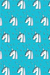 Bullet Journal Notebook Sketchy Unicorns Pattern 1