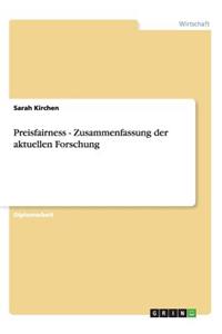 Preisfairness - Zusammenfassung der aktuellen Forschung