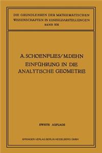 Einführung in die Analytische Geometrie der Ebene und des Raumes