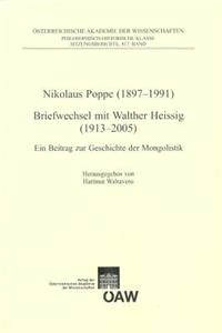 Nikolaus Poppe (1897-1991) Briefwechsel Mit Walther Heissig (1913-2005)