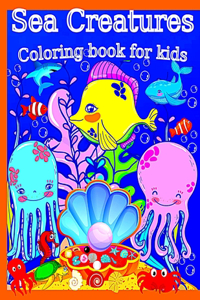 Sea Creatures Coloring book for kids