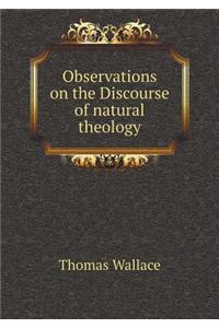 Observations on the Discourse of Natural Theology