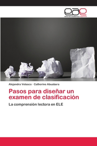 Pasos para diseñar un examen de clasificación