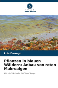 Pflanzen in blauen Wäldern