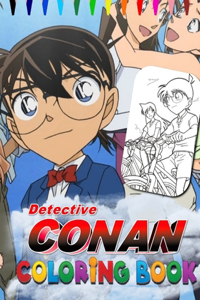 Detective Conan Coloring Book: Anime Soft Glossy Cover With New Coloring Pages, Coloring Book