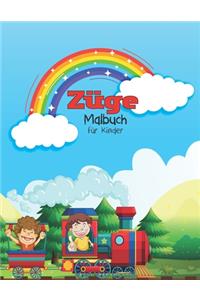 Züge Malbuch für Kinder