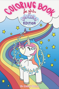 Coloring Book for Girls - Unicorn Edition