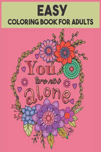 Easy Coloring Book For Adults