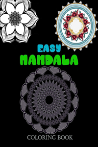 Easy Mandala coloring book