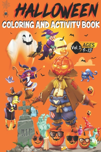 Halloween Coloring and Activity Book
