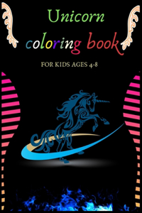 Unicorn coloring book for kids ages 4-8
