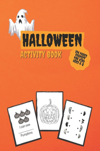 Halloween Activity Book for Kids Ages 4-8