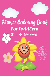 flower coloring book for toddlers 2-4 years