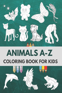 Animals A-Z Coloring Book For Kids