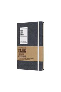 2019 Moleskine Denim Limited Edition Notebook Black Large Weekly 18-month Diary (July 2018 to December 2019)