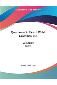Questions On Evans' Welsh Grammar, Etc.