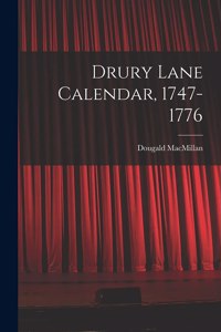 Drury Lane Calendar, 1747-1776