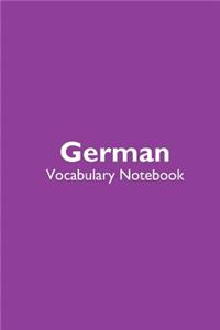 German Vocabulary Notebook