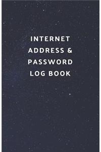 Internet Address & Password Log Book